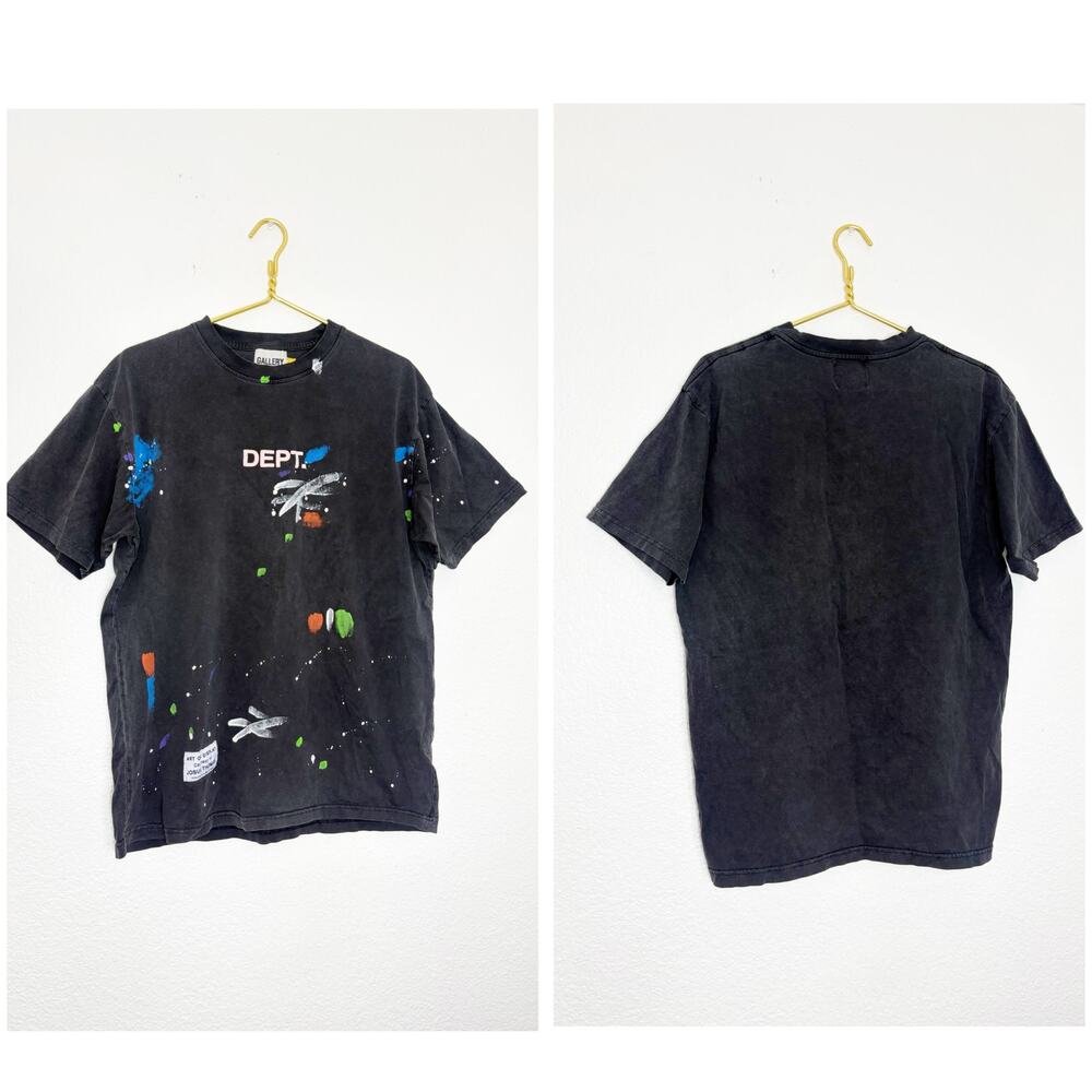 Gallery DEPT. Hand-Painted T-Shirt Black XL Art on Display by Josué Thomas